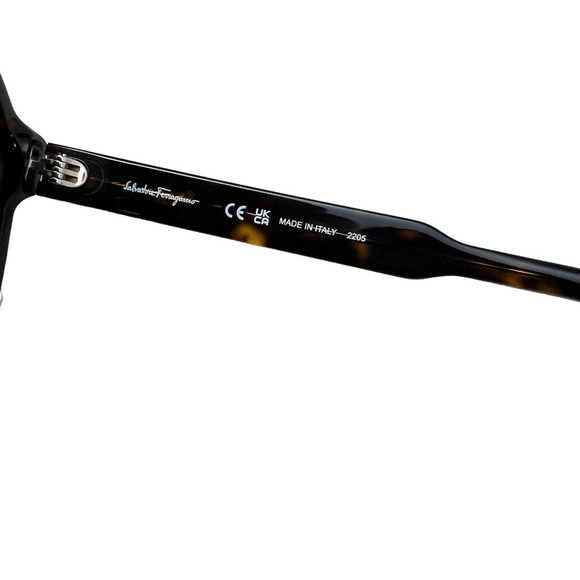 Salvatore Ferragamo SF1069S Sunglasses Gradient Lens Full Square Rim Brown Women - Picture 5 of 8